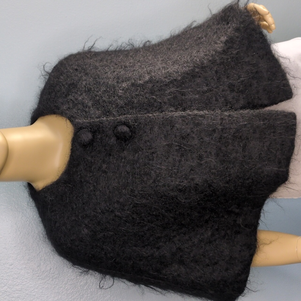 Vintage Couture Calver & Wilson Mohair Cropped Cape
